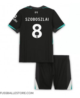 Günstige Liverpool Dominik Szoboszlai #8 Auswärts Trikotsatzt Kinder 2024-25 Kurzarm (+ Kurze Hosen)